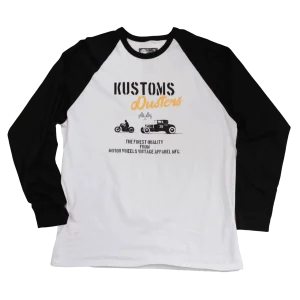 T-shirt manches longues baseball "Kustom Dusters" — Garage Rebels Edition
