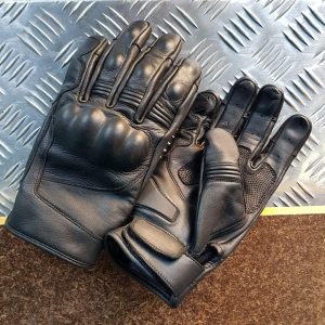 Gants Moto 100% Cuir Noir
