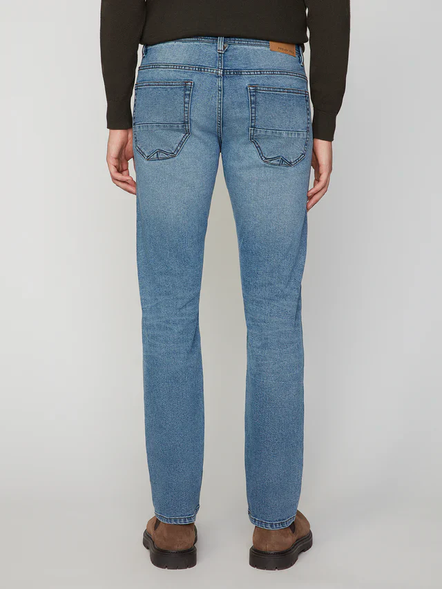 PROJEK RAW - Jean Baru pour homme, coupe droite, couleur denim – Image 8