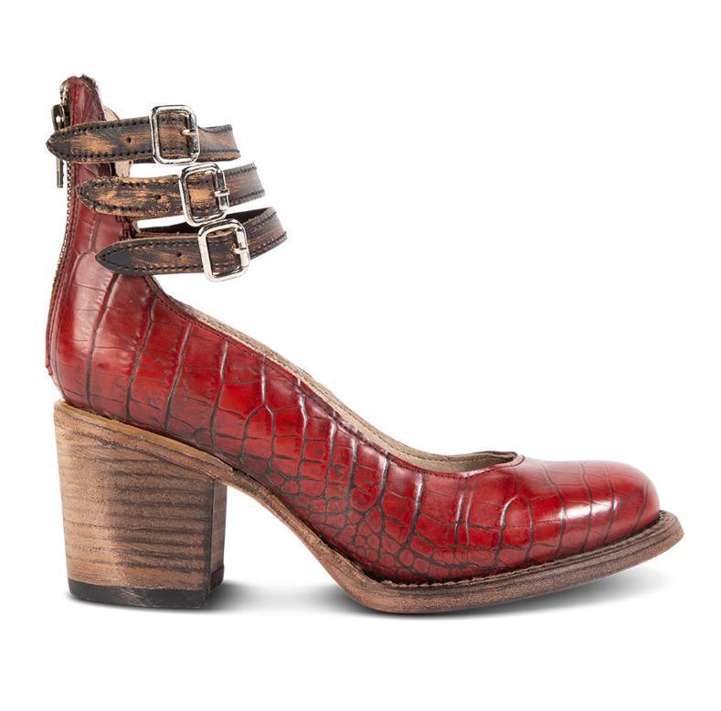 Escarpins à talons hauts pour femmes avec imprimé serpent à trois bandes – Image 3