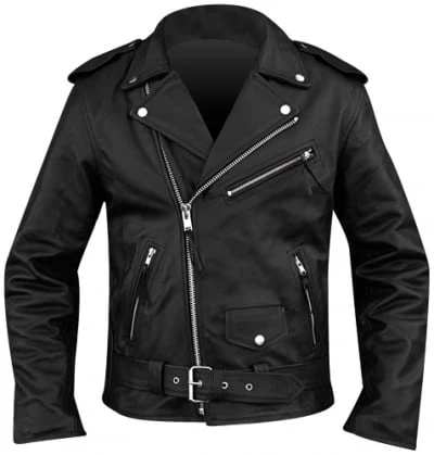 Blouson Moto Homme Style Perfecto Noir – Image 2