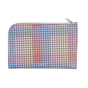 PRINTED LEATHER POUCH