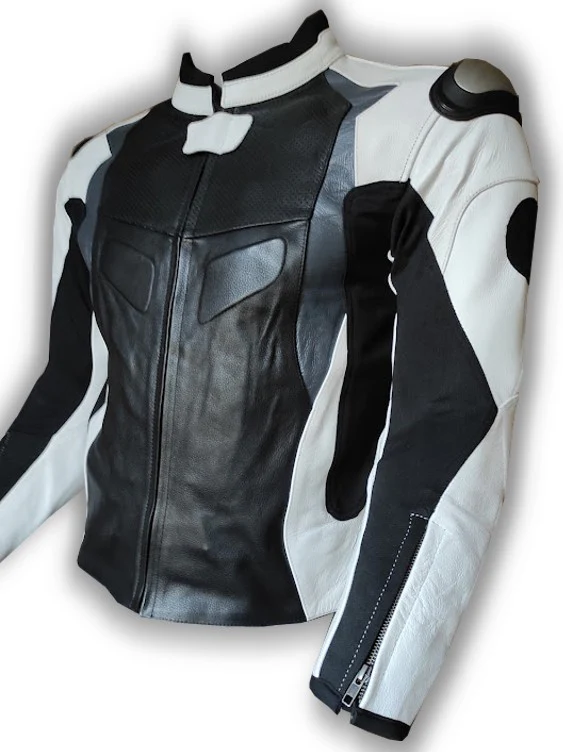 Blouson Moto Racing Eté Homme Cuir – Image 3