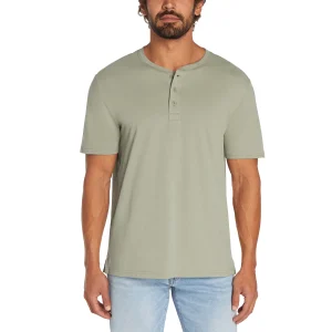 Gap - T-shirt Henley à manches courtes pour hommes