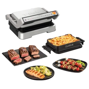 T-fal OptiGrill - Gril électrique d'intérieur intelligent 4-en-1