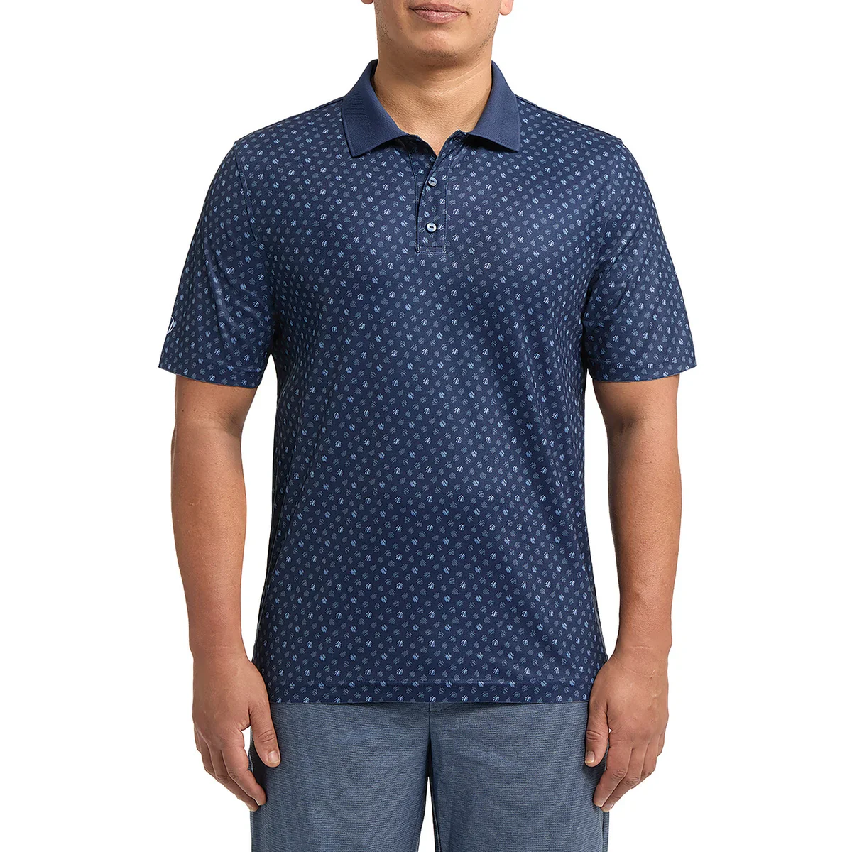 Sunice - Polo texturé imprimé à manches courtes pour hommes – Image 2