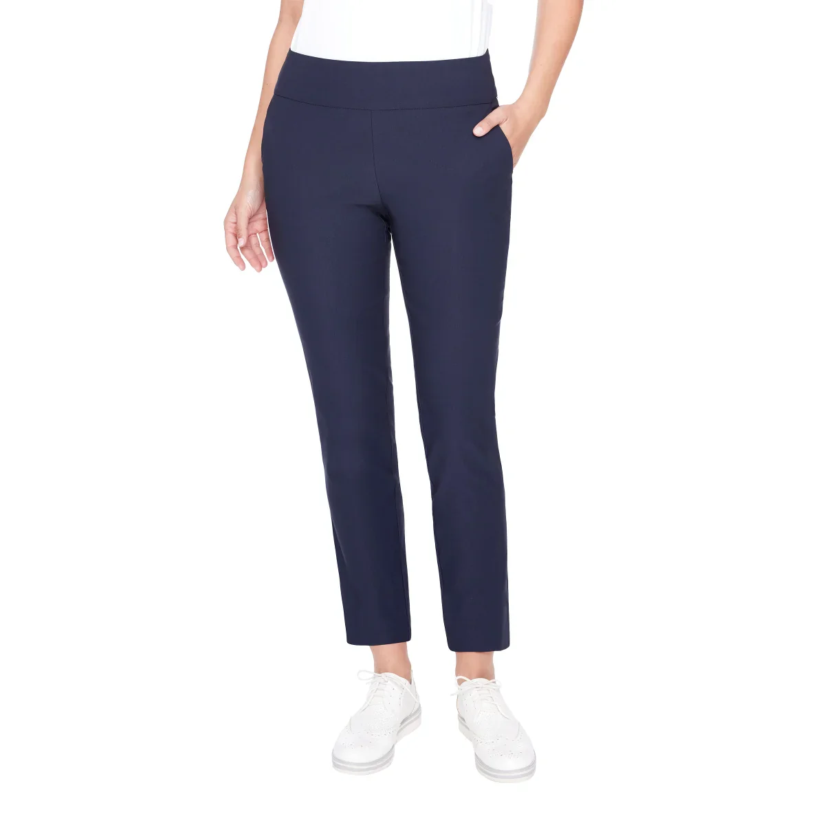 S.C. Golf pantalon de golf enfilable avec bande passepoilée pour femmes – Image 4