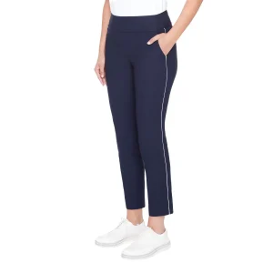 S.C. Golf pantalon de golf enfilable avec bande passepoilée pour femmes