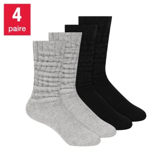 Scotch & Soda - Chaussettes accordéon pour femmes, paquet de 4 paires