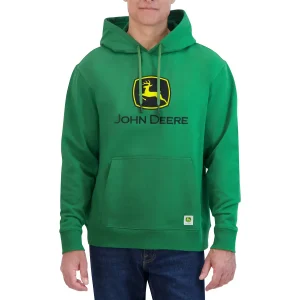 John Deere - Chandail à capuchon en molleton brodé pour homme