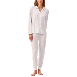 Martha Stewart - Ensemble pyjama à col cranté pour femmes, 3 pièces