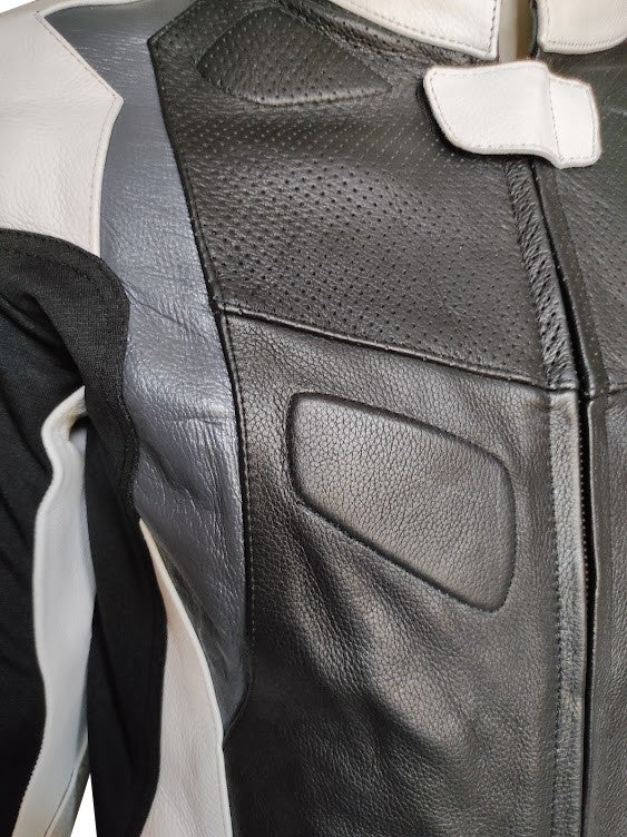 Blouson Moto Racing Eté Homme Cuir – Image 5