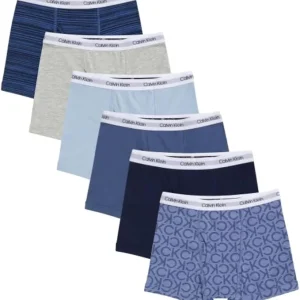 Calvin Klein - 6-Pack caleçons boxeurs en coton extensible pour garçon