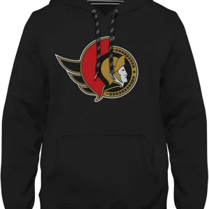 Ottawa Senators NHL Express - Sweat à capuche en sergé avec logo Noir