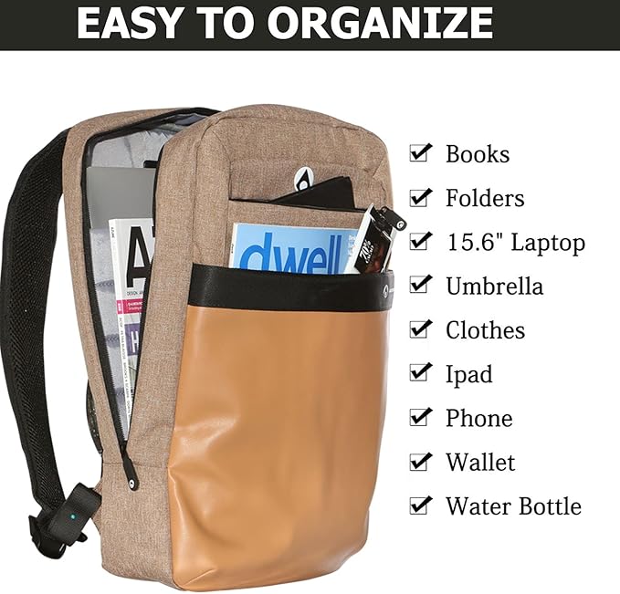 Aeerbag Luxus Backpack - Sac à dos de voyage antivol, léger et résistant aux intempéries – Image 4