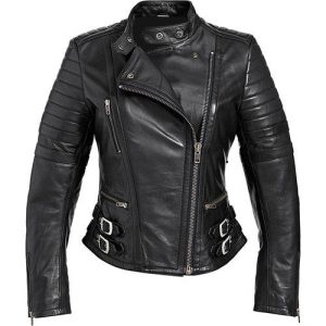 Blouson Moto Femme Style Perfecto Noir