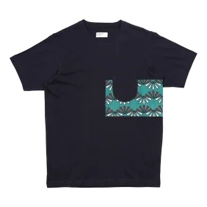 WOVEN PANEL TEE
