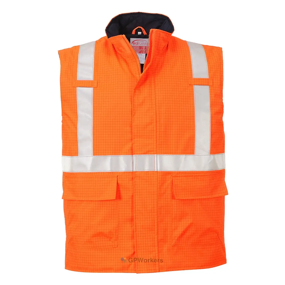 BODYWARMER HI-VIS BIZFLAME ANTISTATIQUE ET FR – Image 2
