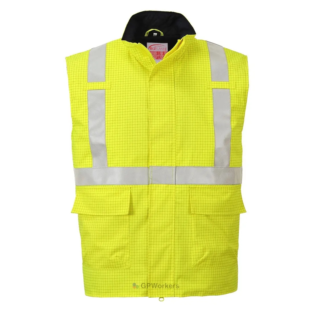 BODYWARMER HI-VIS BIZFLAME ANTISTATIQUE ET FR – Image 3