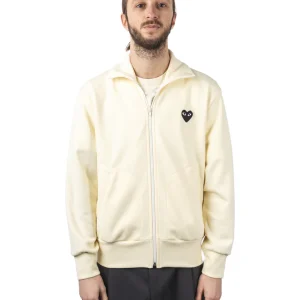 Zip Sweatshirt Black Emblem knit