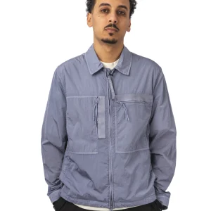 CHROME-R FULL ZIP LOGO OVERSHIRT