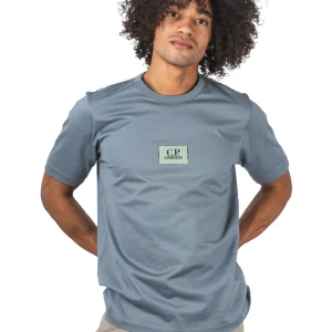 30/2 Mercerized Jersey Twisted Small Logo T-Shirt