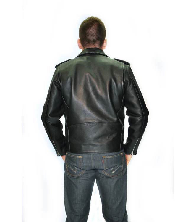 Blouson Moto Homme Style Perfecto Noir – Image 8