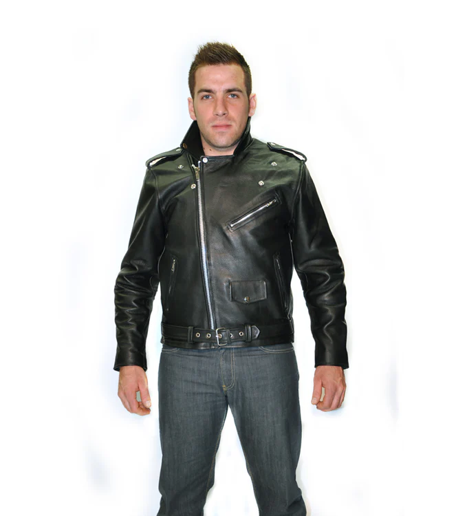 Blouson Moto Homme Style Perfecto Noir – Image 4