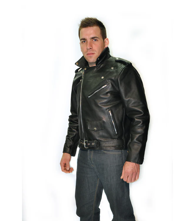 Blouson Moto Homme Style Perfecto Noir – Image 5