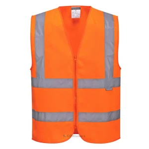 GILET HI-VIS AVEC ZIP