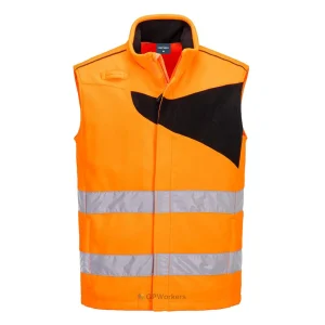 GILET SANS MANCHES POLAIRE HAUTE-VISIBILITÉ PW2