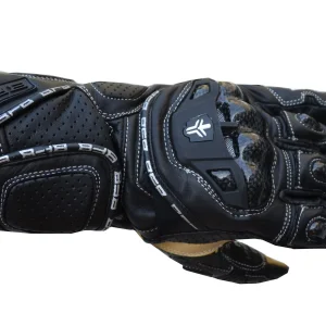 Gants Moto RACING en Cuir Noir