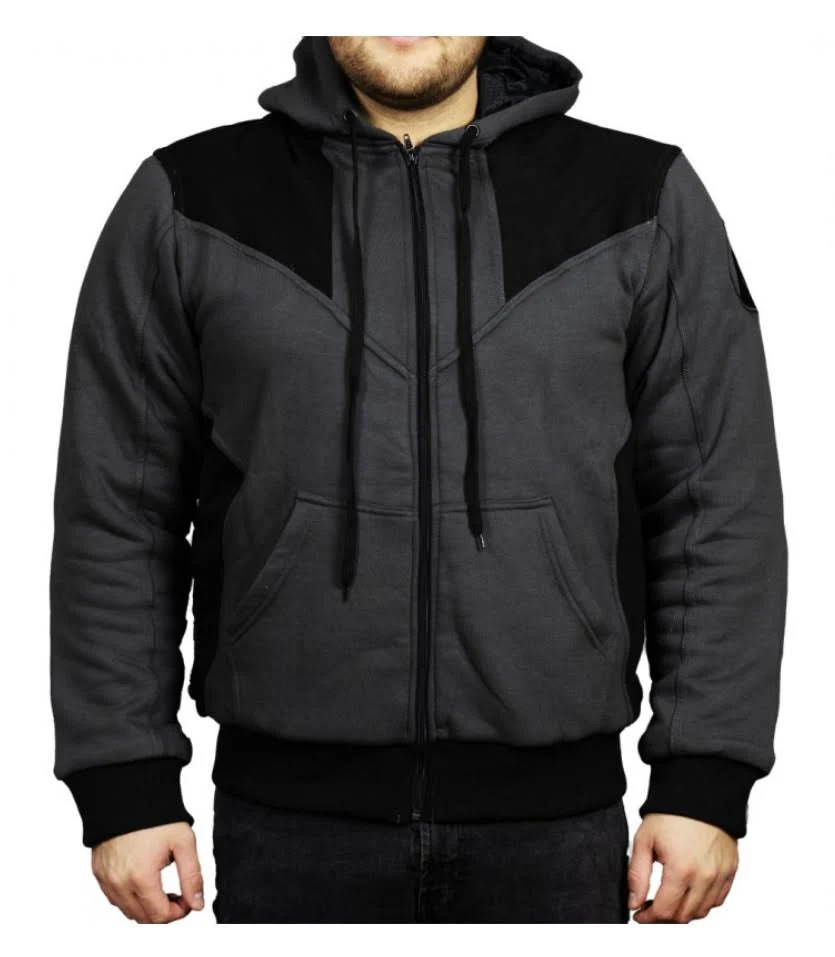 STREETWEAR Sweat été Hoodie Moto à capuche avec Protections – Image 4