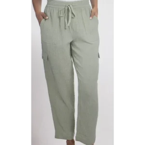 BEARPAW -  Pantalon de jogging athlétique en micropolaire avec cordon de serrage et poches pour femme