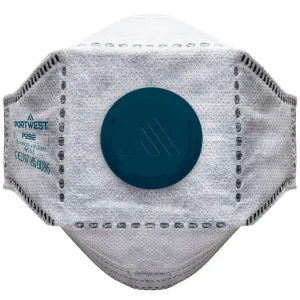 MASQUE EAGLE RESPIRATOIRE FFP2 3 PLIS FIBRE DE CARBONE, AVEC VALVE (PAQUET DE 10 PIÈCES)