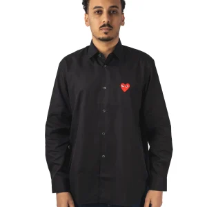 Shirt Red Emblem Woven