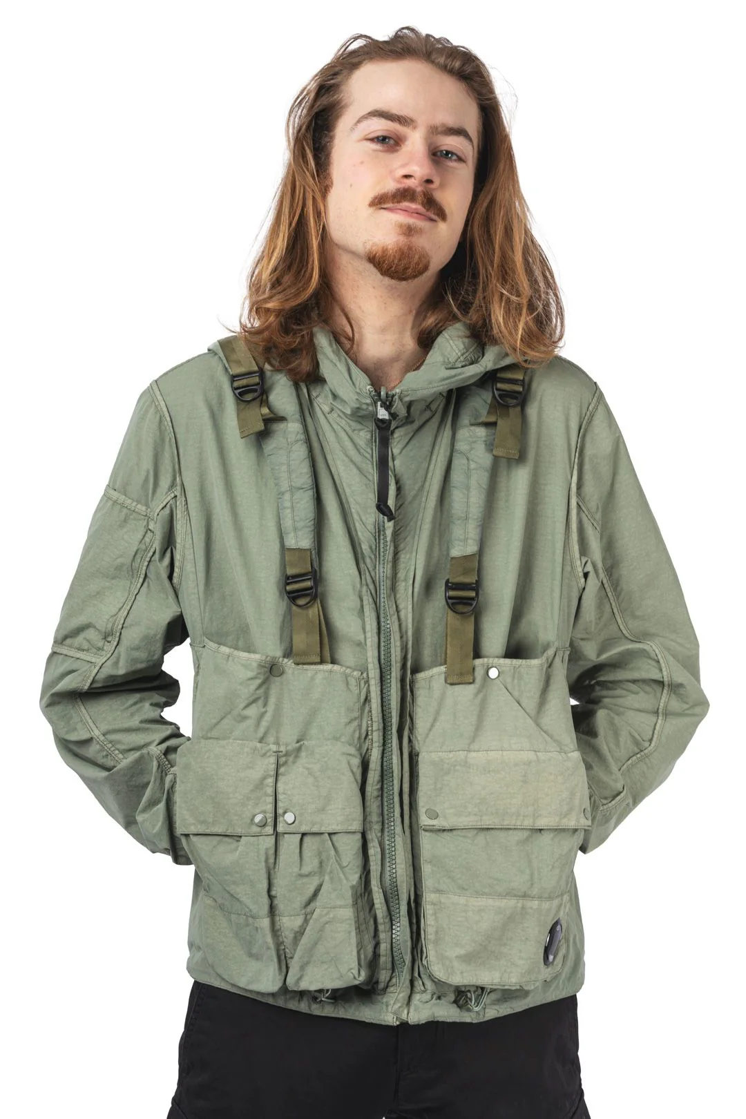 FLATT NYLON REVERSIBLE HOODED