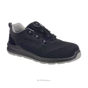PORTWEST COMPOSITELITE WIRE LACE SAFETY TRAINER KNIT S1P