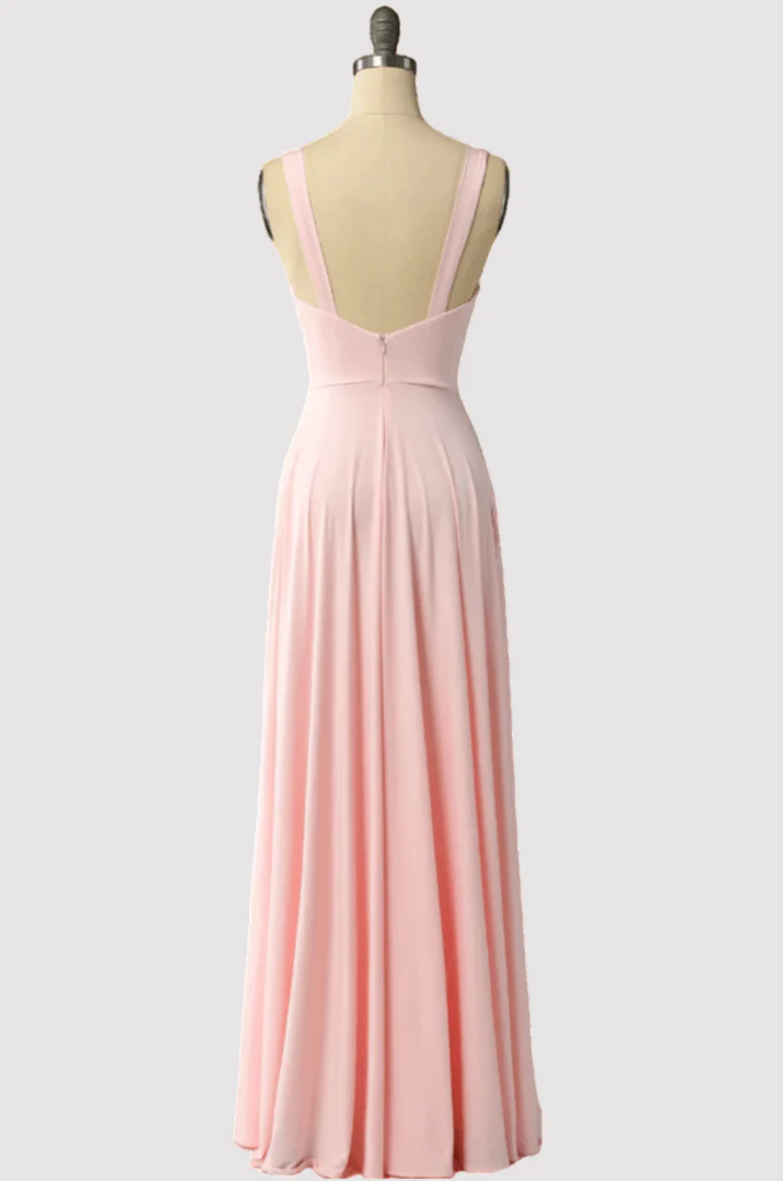 Robe Demoiselle d'Honneur Pas Cher Rose – Image 3