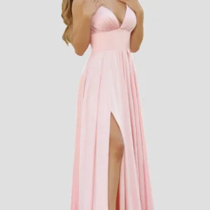 Robe Demoiselle d'Honneur Pas Cher Rose