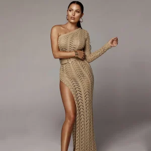 Robe soirée transparente