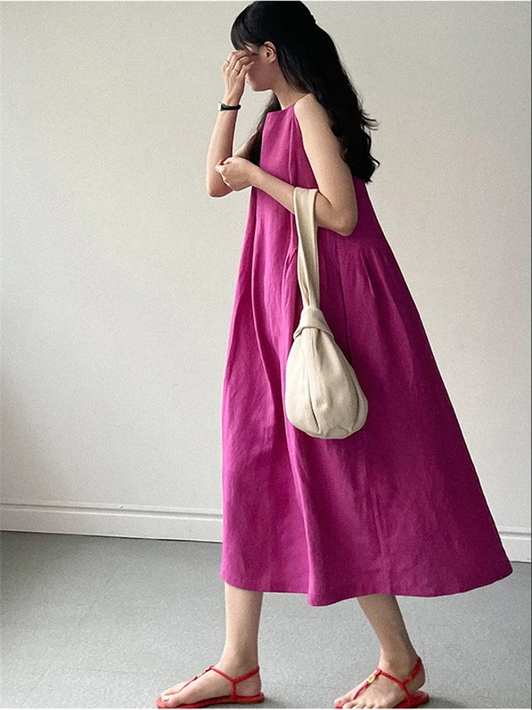 Robe lin violet – Image 3