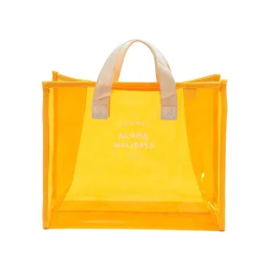 Sac de plage en pvc transparent