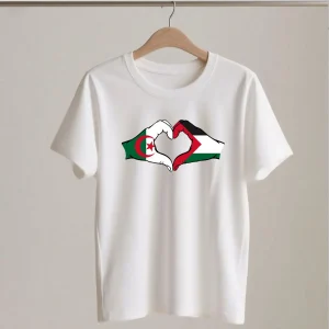 T Shirt Palestine Algerie