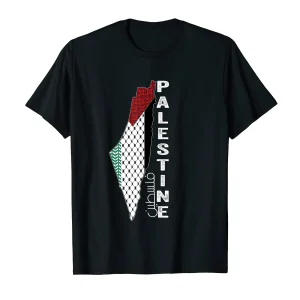 T Shirt Palestine Map