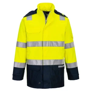 VESTE DE PLUIE BIZFLAME RAIN+ HI-VIS LIGHT ARC