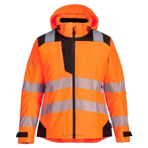 VESTE DE PLUIE HAUTE VISIBILITÉ PW3 POUR FEMME