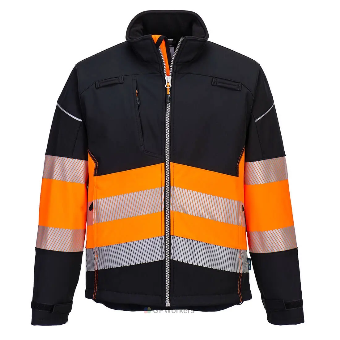VESTE SOFTSHELL PW3 HAUTE VISIBILITÉ CLASSE 1 – Image 2
