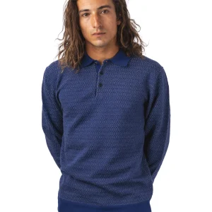 Knit Polo Diamond Pattern