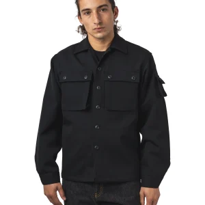 MIL Shirt Jacket Wool Elastic